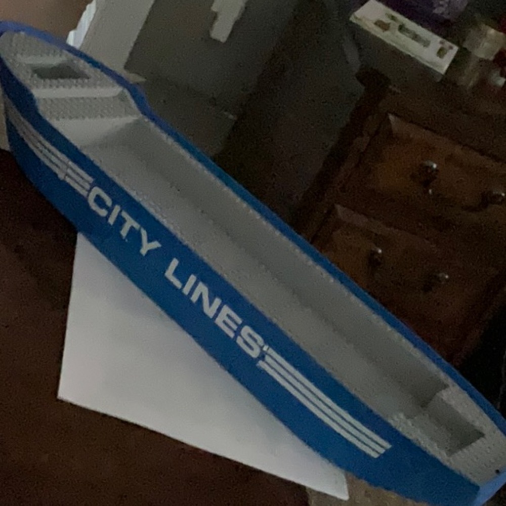 Lego Blue City Lines barge.